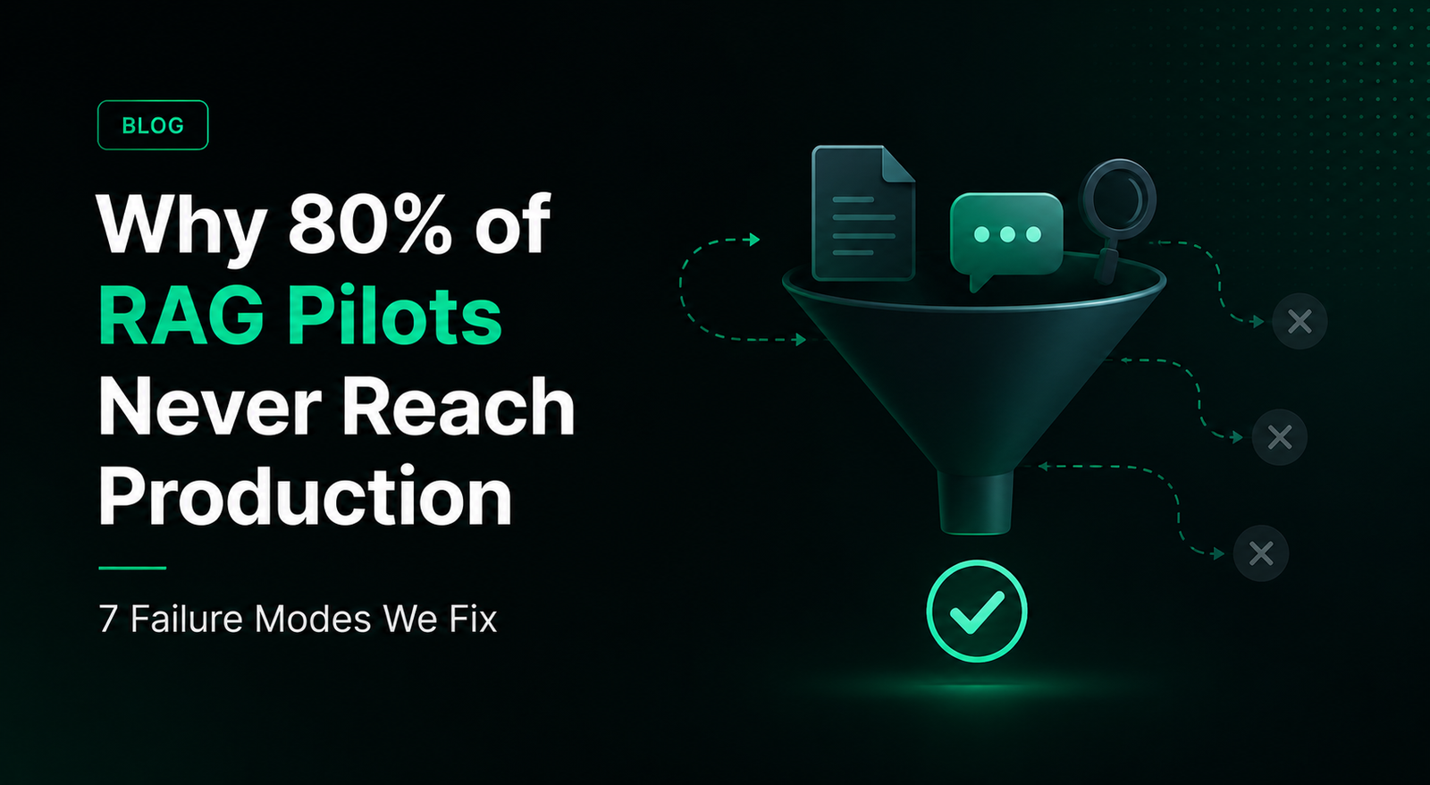 Why 80% of RAG Pilots Never Reach Production (7 Failure Modes and How to Fix Them)