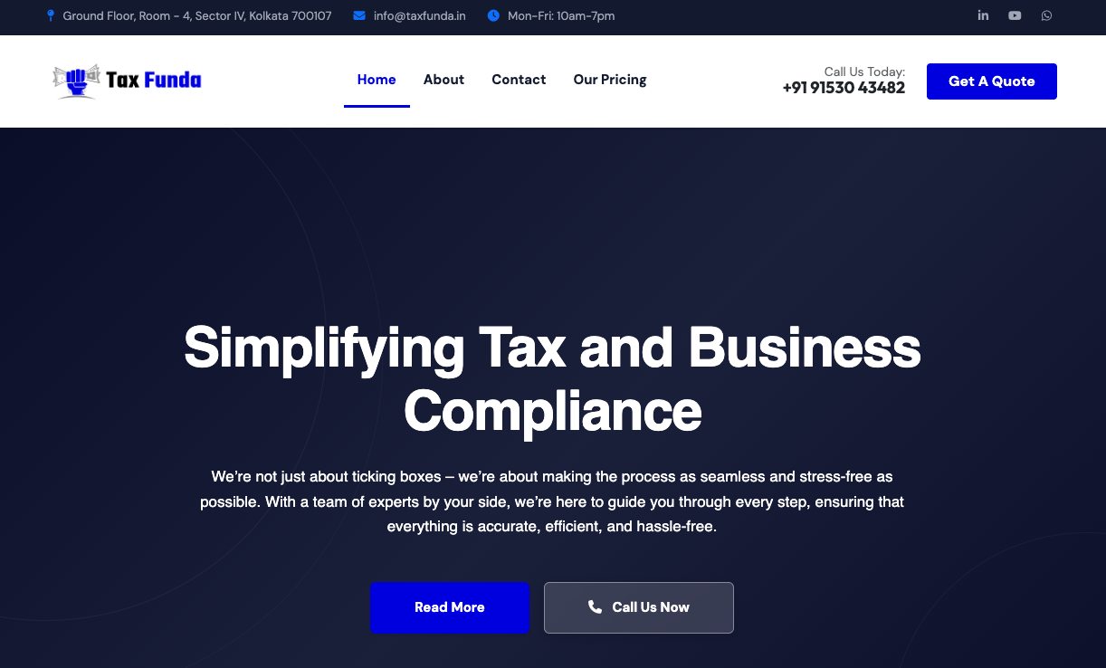 Tax & Compliance Firm Website